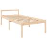 Bed Frame with Headboard 90x200 cm - Solid Pine Wood