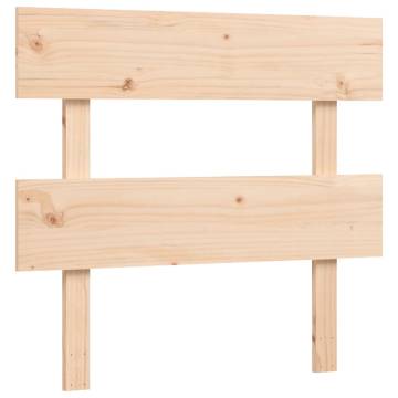 Bed Frame with Headboard 90x200 cm - Solid Pine Wood