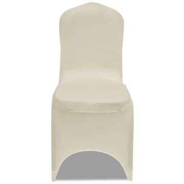 Chair Cover Stretch Cream - 30 Pcs for Elegant Events