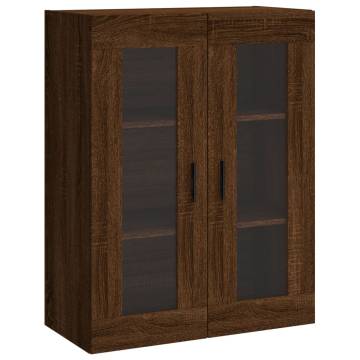 Stylish Highboard Brown Oak | 69.5x34x180 cm - HipoMarket