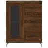 Stylish Highboard Brown Oak | 69.5x34x180 cm - HipoMarket