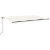 Manual Retractable Awning 500x300 cm - Cream | HipoMarket