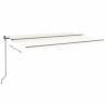 Manual Retractable Awning 500x300 cm - Cream | HipoMarket