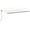 Manual Retractable Awning 500x300 cm - Cream | HipoMarket