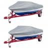 Boat Covers 2 pcs Grey Length 427-488 cm Width 229 cm Colour grey Size 427-488 x 229 cm Quantity in Package 2 