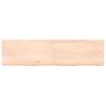 Bathroom Countertop 120x30 cm - Untreated Solid Oak Wood