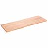 Wall Shelf Light Brown 180x60x(2-4) cm Treated Solid Wood Oak Colour light brown Size 180 x 60 x 4 cm Quantity in Package 1 Number of Pieces 