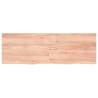 Wall Shelf Light Brown Solid Oak - Stylish Space Saver 180x60cm