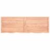 Wall Shelf Light Brown Solid Oak - Stylish Space Saver 180x60cm