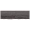 Wall Shelf Dark Brown Solid Oak - Stylish Storage Solution