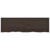 Wall Shelf Dark Brown Solid Oak - Stylish Storage Solution