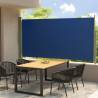 Patio Retractable Side Awning 160x300 cm Blue Colour blue Size 160 x 300 cm Quantity in Package 1 