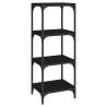 Stylish Black Book Cabinet - 40x33x100 cm | Hipomarket