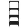 Stylish Black Book Cabinet - 40x33x100 cm | Hipomarket