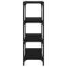 Stylish Black Book Cabinet - 40x33x100 cm | Hipomarket