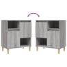 Trendy Grey Sonoma Sideboards - 3 pcs, Durable & Stylish | Hipomarket