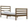 Honey Brown Solid Pine Bed Frame 90x200 cm | Hipomarket