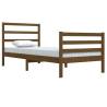 Honey Brown Solid Pine Bed Frame 90x200 cm | Hipomarket