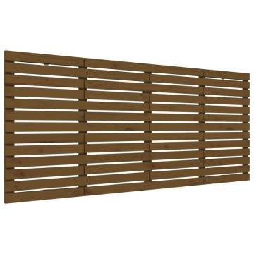 Honey Brown Wall Headboard - Solid Pine - 156x3x91.5 cm