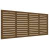 Honey Brown Wall Headboard - Solid Pine - 156x3x91.5 cm