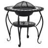 Mosaic Fire Pit Table | 68 cm Ceramic | Black & White