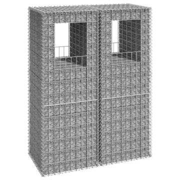 Gabion Basket Posts - Durable Iron Garden Decoration | Hipo Market