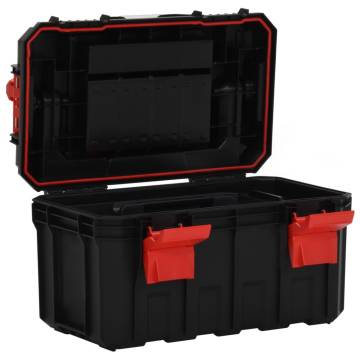 Tool Box Black and Red - 45x28x26.5 cm | HipoMarket