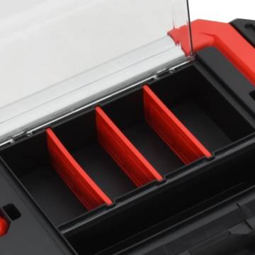 Tool Box Black and Red - 45x28x26.5 cm | HipoMarket