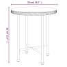 Stylish Ø50 cm Glass & Steel Dining Table for Every Space