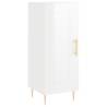 Elegant Highboard High Gloss White - 34.5x34x180 cm