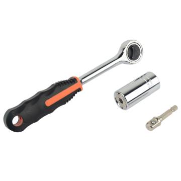 Brüder Mannesmann Universal Socket 7-19 mm with Ratchet | HipoMarket