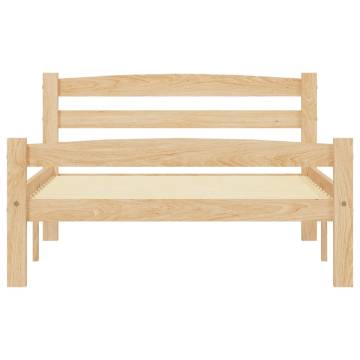 Solid Pinewood Bed Frame 100x200 cm | Stylish & Durable