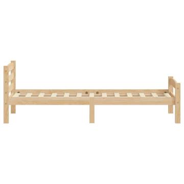 Solid Pinewood Bed Frame 100x200 cm | Stylish & Durable