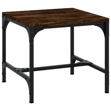 Stylish Smoked Oak Coffee Table - 50x50x35 cm