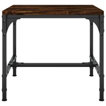 Stylish Smoked Oak Coffee Table - 50x50x35 cm