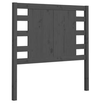 Grey Solid Wood Pine Headboard - 106x4x100 cm | HipoMarket