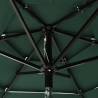 3-Tier Green Parasol with Aluminium Pole - 2m | HipoMarket