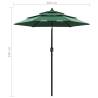 3-Tier Green Parasol with Aluminium Pole - 2m | HipoMarket