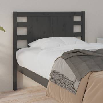 Grey Solid Wood Pine Headboard - 106x4x100 cm | HipoMarket