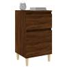 Elegant Brown Oak Bedside Cabinet - 40x35x70 cm | HipoMarket