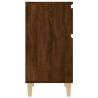 Elegant Brown Oak Bedside Cabinet - 40x35x70 cm | HipoMarket