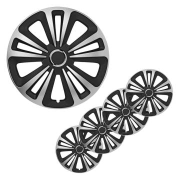 ProPlus 16-Inch Terra Silver & Black Wheel Covers - 4 pcs