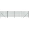 Wire Mesh Fence Green 1.4x10m Galvanised Steel - Durable & Secure