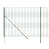 Wire Mesh Fence Green 1.4x10m Galvanised Steel - Durable & Secure