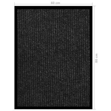 Doormat Striped Anthracite 60x80 cm - Hipomarket