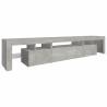 LED TV Cabinet in Concrete Grey - Stylish & Functional Design