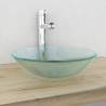 Basin Tempered Glass 42 cm Frosted Basin colour frosted Tap no tap 