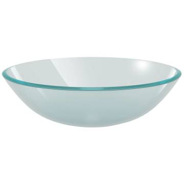 Stylish Frosted 42 cm Basin - Tempered Glass for Your Bathroom