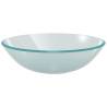 Stylish Frosted 42 cm Basin - Tempered Glass for Your Bathroom