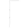 Modern Walk-in Shower Wall with Shelf 80x195 cm - ESG Glass & Aluminiu